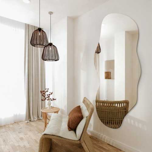 Spiegel met organische vorm en verlichting - VERALUCE LED