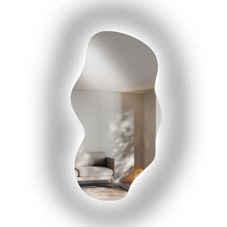 Spiegel met organische vorm en verlichting - VERALUCE LED
