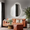 Organisch gevormde spiegel met verlichting - STONE LED