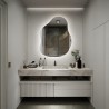 Miroir de forme organique avec éclairage - STONE LED