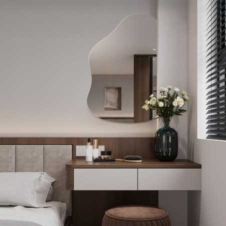 Miroir organique avec côté coupé – STONE côté coupé