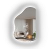 Miroir organique avec côté coupé et éclairage LED - STONE LED côté coupé