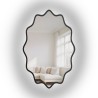 Elliptische spiegel in een golvend MDF-frame met verlichting - AQUARELLE ELVA LED