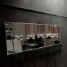 Porte-vêtements mural en miroir 15x70
