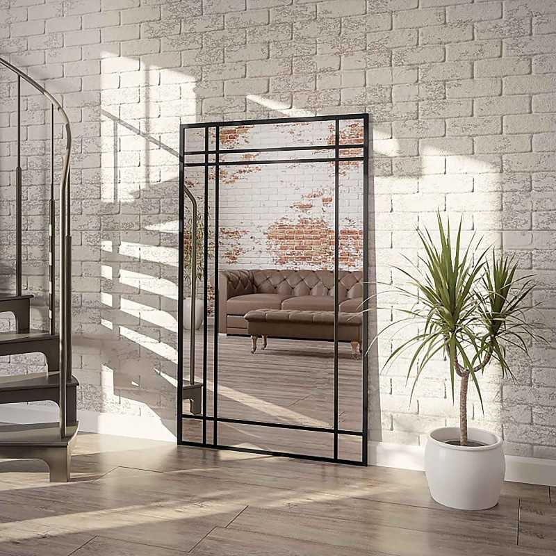 Miroir Loft avec meneaux - MARKUS - couleur du cadre au choix