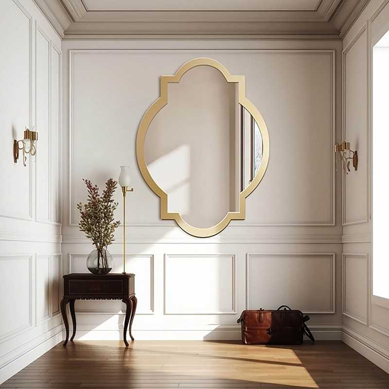 Miroir mural rétro avec cadre - CHARM