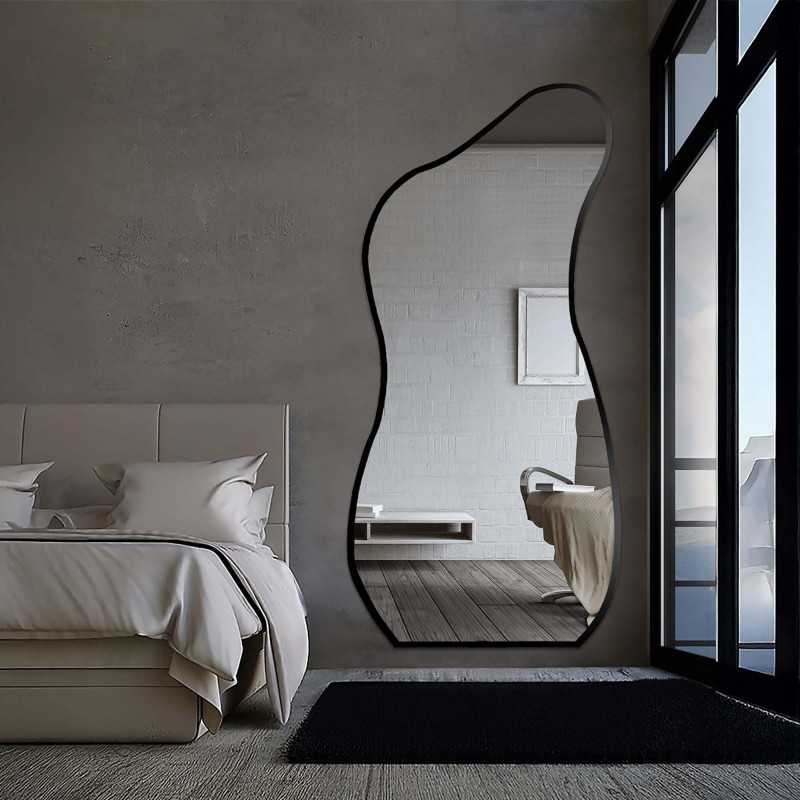 Miroir de forme organique dans un cadre - ANGELIT IN A FRAME