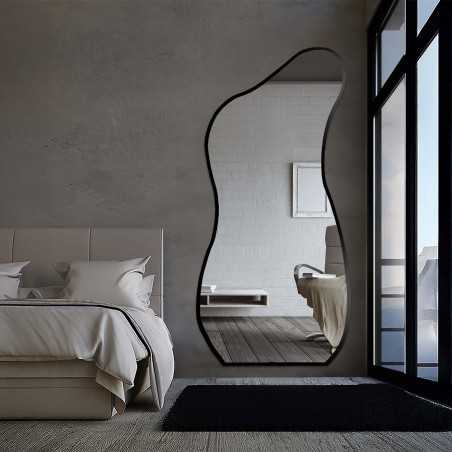 Miroir de forme organique dans un cadre - ANGELIT IN A FRAME