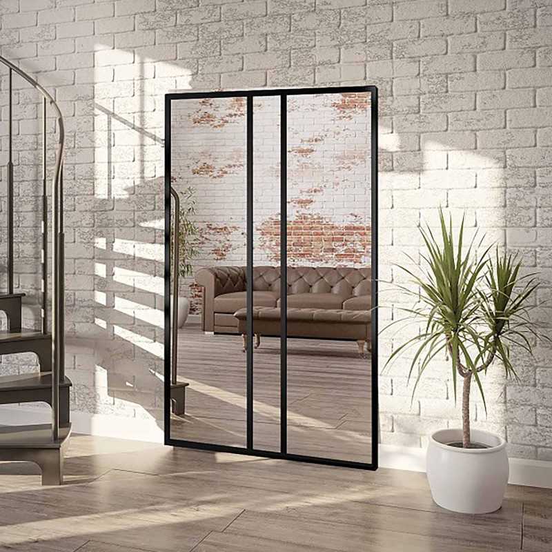 Miroir Loft avec meneaux - WINCENT - couleur du cadre au choix