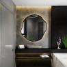Miroir de forme organique dans un cadre avec éclairage - CYRKON IN LED FRAME