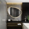 Miroir de salle de bain de forme irrégulière avec éclairage - OBSYDIAN LED