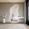 Miroir de forme irrégulière avec découpe d'armoire et éclairage - ANGELIT LED