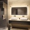 Zwarte kaptafelspiegel met lijst en LED-verlichting 60x80 - 1503001