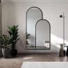 Dubbele semi-ovale spiegel in mdf lijst - MURAN