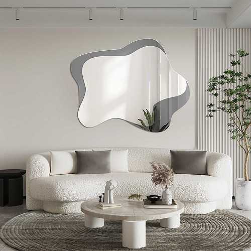 Miroir irrégulier sur feuille de graphite - SMOKY