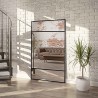 Miroir de loft avec meneaux - ALFRED - couleur du cadre au choix