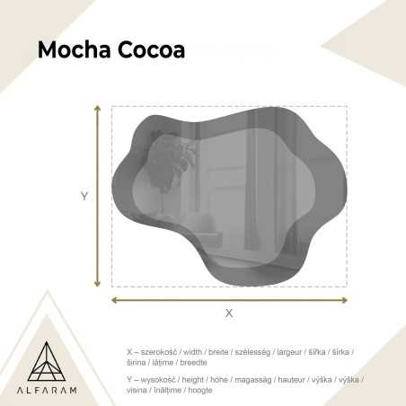 Miroir irrégulier sur une plaque de miroir brune – MOCHA COCOA