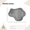 Miroir irrégulier sur une plaque de miroir brune – MOCHA COCOA