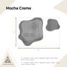Miroirs irréguliers sur une plaque de miroir brune – MOCHA CREME