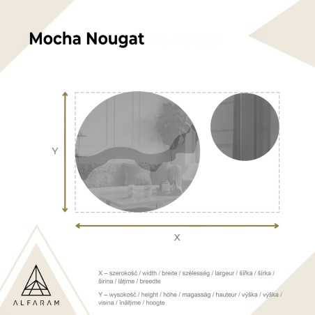 Miroirs ronds sur une plaque de miroir brune – MOCHA NOUGAT