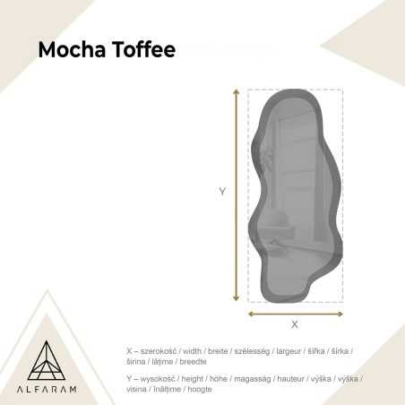 Miroir irrégulier sur une plaque de miroir brune – MOCHA TOFFEE