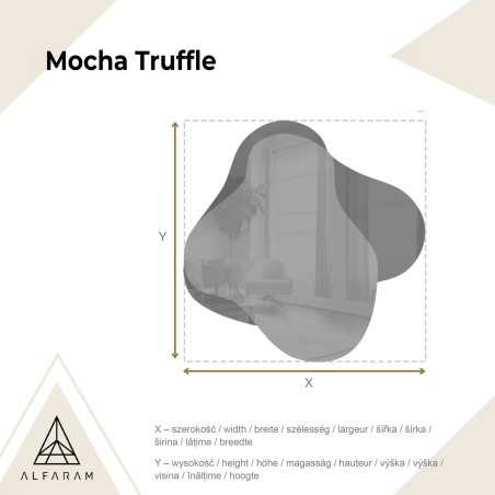 Miroir irrégulier sur une plaque de miroir brune – MOCHA TRUFFLE