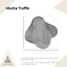 Onregelmatige spiegel op een bruine spiegelplaat – MOCHA TRUFFLE