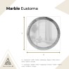 Rond spiegel op pastel marmer – MARBLE EUSTOMA