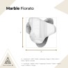 Onregelmatige spiegel op roze marmer – MARBLE FIORATO