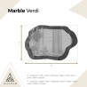 Onregelmatige spiegel op zwart-goud marmer – MARBLE VERDI