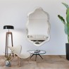 Miroir irrégulier sur marbre blanc et doré – MARBLE CALANTHE