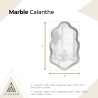Onregelmatige spiegel op wit-goud marmer – MARBLE CALANTHE
