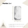 Miroir irrégulier sur marbre blanc et doré – MARBLE ZARI
