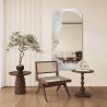 Miroir irrégulier sur marbre blanc et doré – MARBLE ZARI