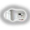 Organische spiegel met verlichting - MELODY LED