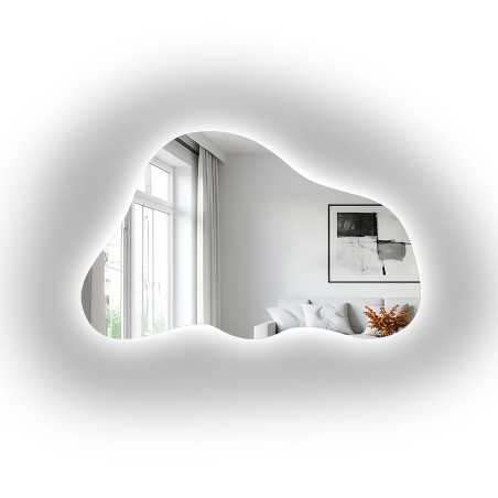 Organische spiegel met verlichting - PEBBLE LED