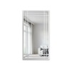 Miroir de loft avec meneaux dans un cadre blanc - BERNARD