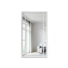 Loft spiegel met raamwerk in een wit frame - SET