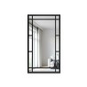 Loftspiegel met roeden in een zwart MDF-frame - SET