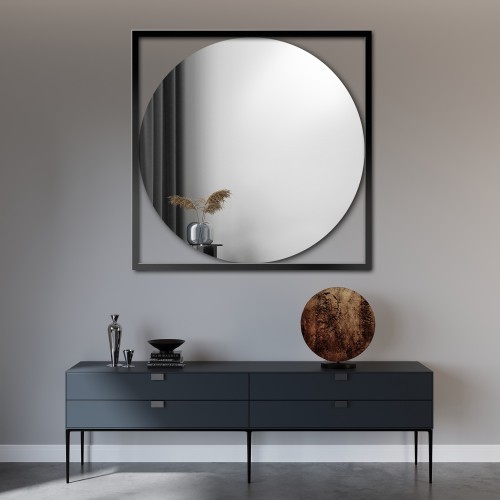 Lustro okrągłe w ramie złotej - RENA - kolor ramy do wyboru