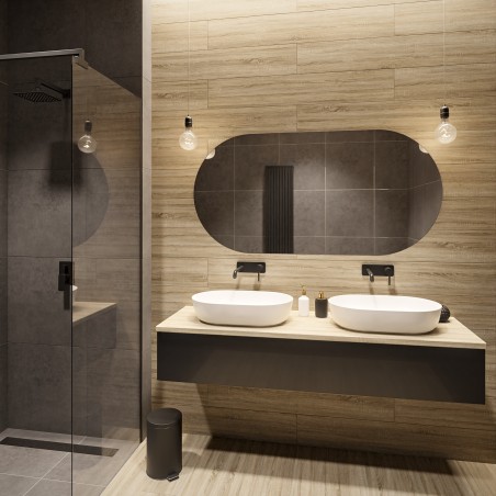 Miroir de salle de bains ovale - NIKO