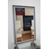 Miroir dans un cadre argenté orné - 8001001