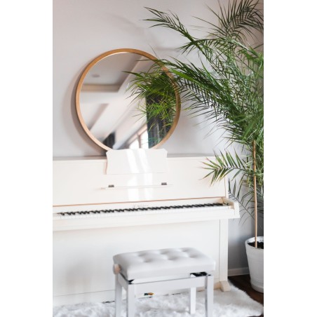 Ronde spiegel in zwart mat mdf lijst - OTTO - lijstkleur naar keuze