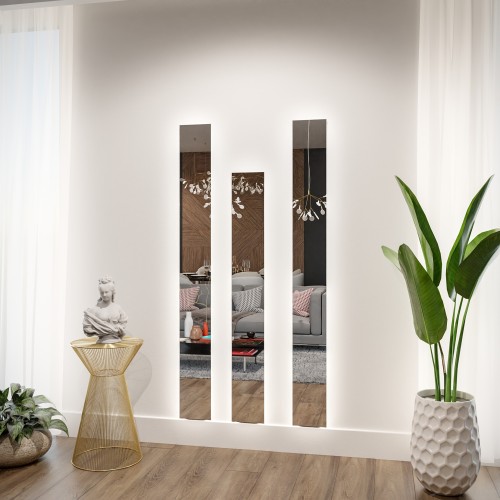 Zestaw asymetrycznych luster ściennych - ASYM