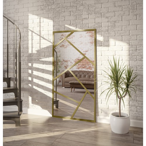 Lustro ze szprosami asymetryczne mdf - WERO - kolor ramy do wyboru