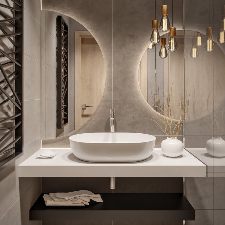 Set van halfronde spiegels met verlichting - ORBITAL LED