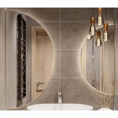 Set van halfronde spiegels met verlichting - ORBITAL LED