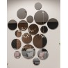 Set ronde gepolijste spiegels 17 stuks: 3x fi40, 8x fi30, 6x fi20