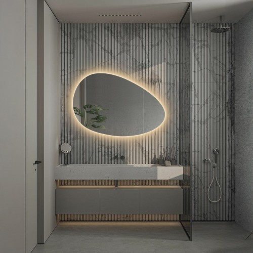 Lustro organiczne szlifowane z podświetleniem - ZYTA LED