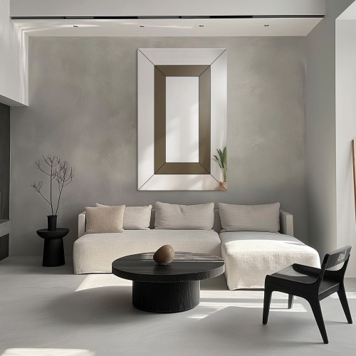 Lustro dekoracyjne dwukolorowe glamour - INES